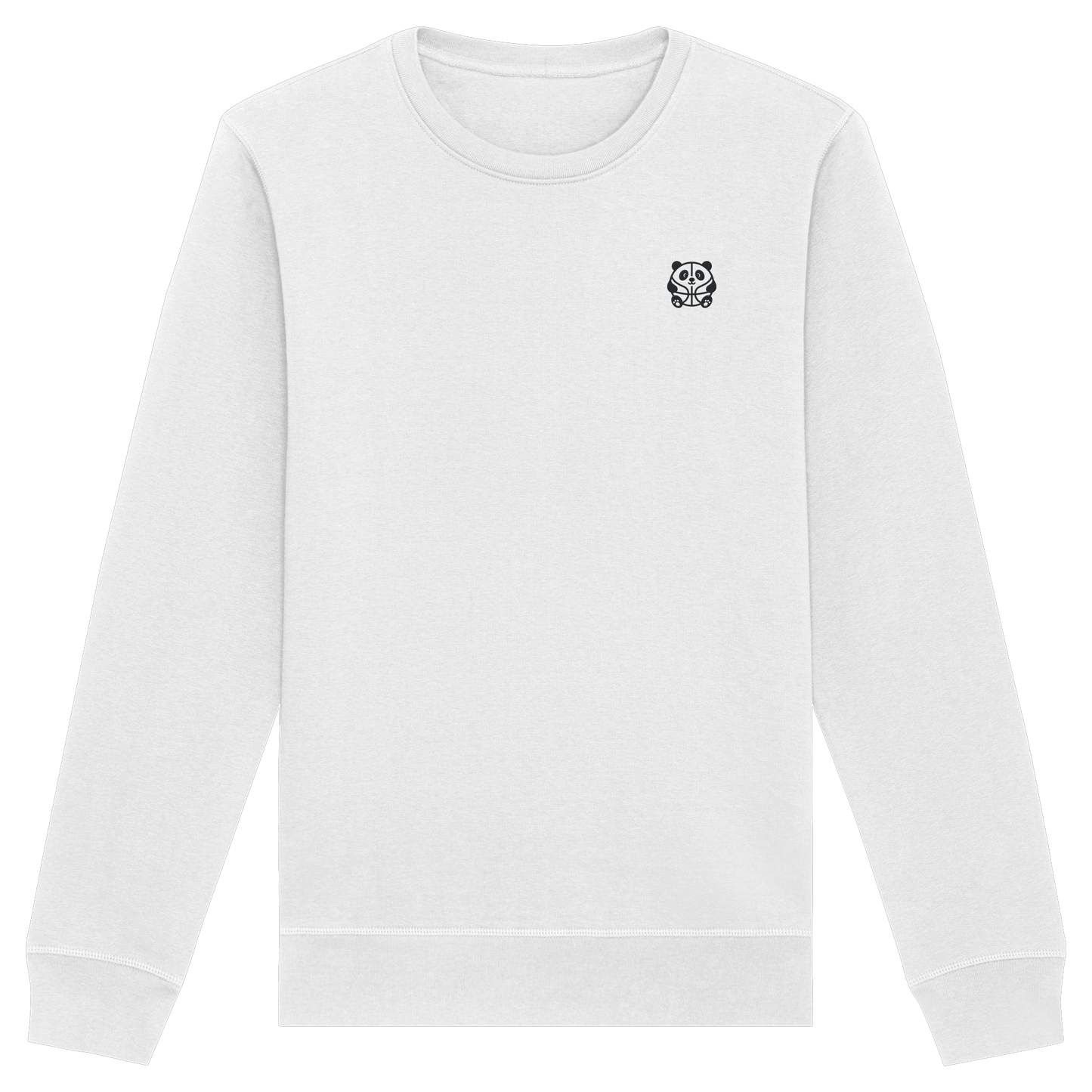 Basketball Panda Backprint - Organic Basic Unisex Sweatshirt