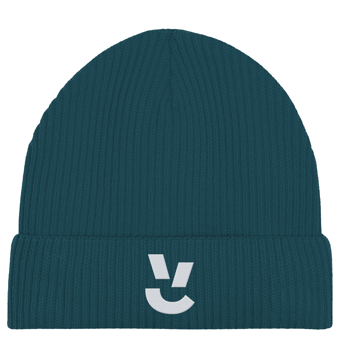 Codistry Logo Weiß - Organic Fisherman Beanie