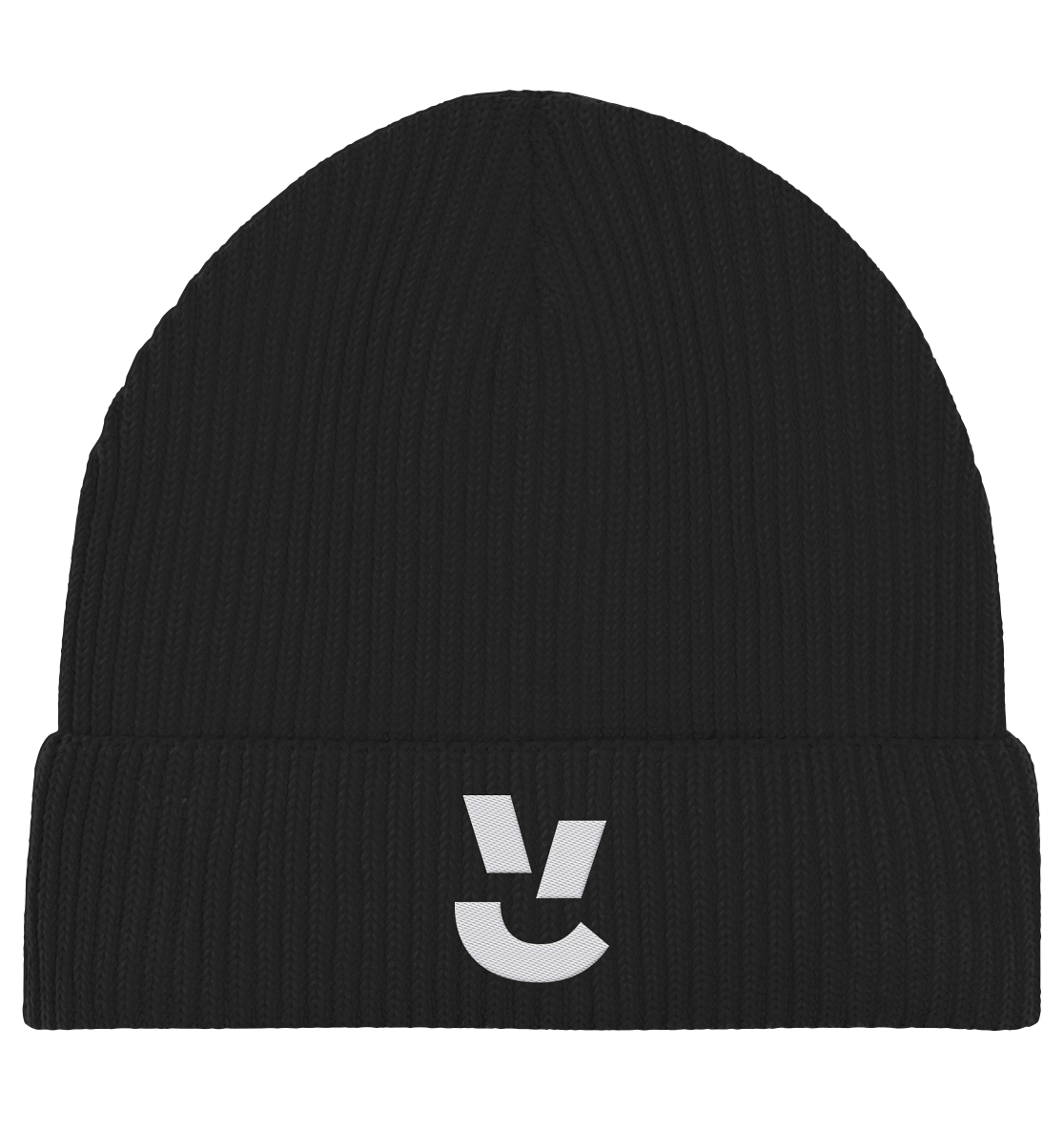 Codistry Logo Weiß - Organic Fisherman Beanie