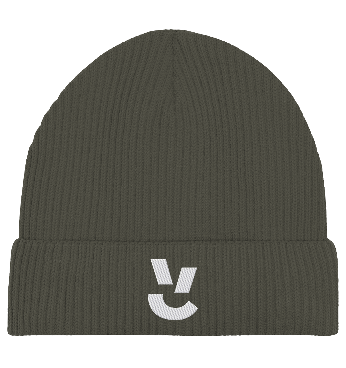 Codistry Logo Weiß - Organic Fisherman Beanie
