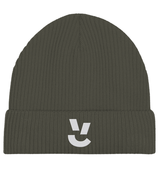 Codistry Logo Weiß - Organic Fisherman Beanie