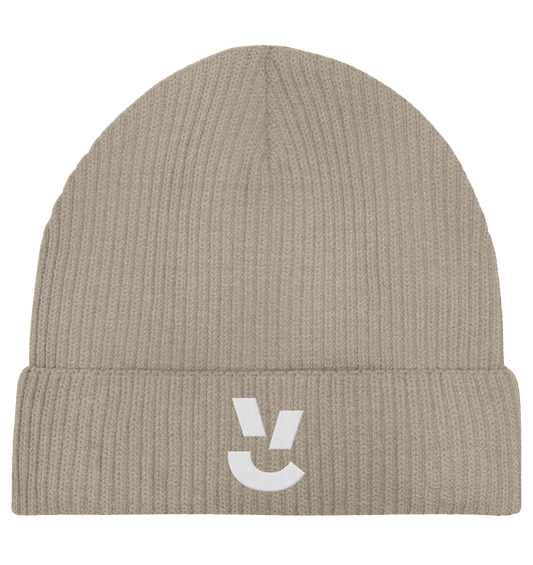Codistry Logo Weiß - Organic Fisherman Beanie