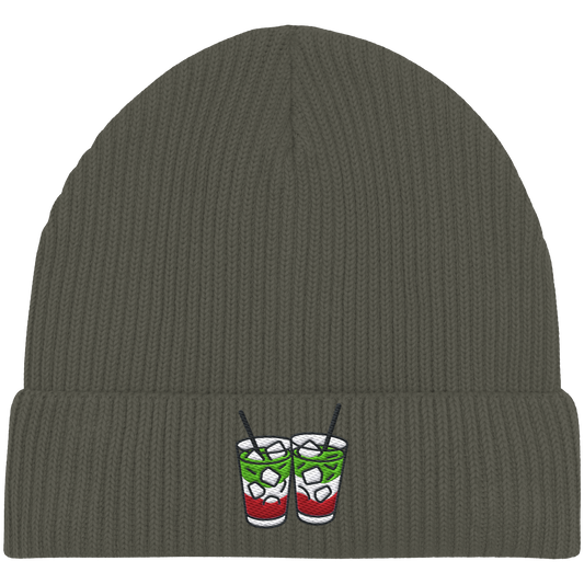 Strawberry Matcha Latte - Organic Fisherman Beanie