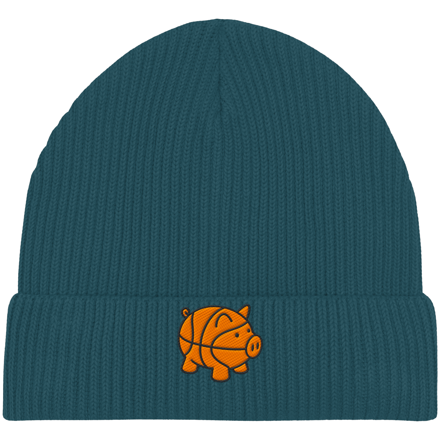 Basketball Piggy - Organic Fisherman Beanie