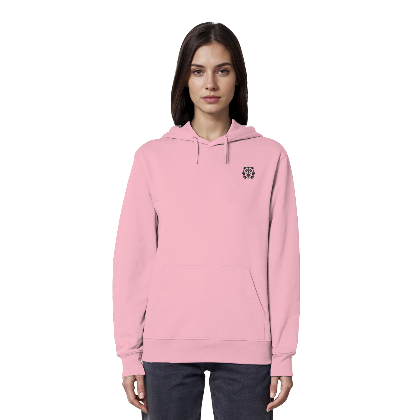 Basketball Panda Backprint - Organic Hoodie