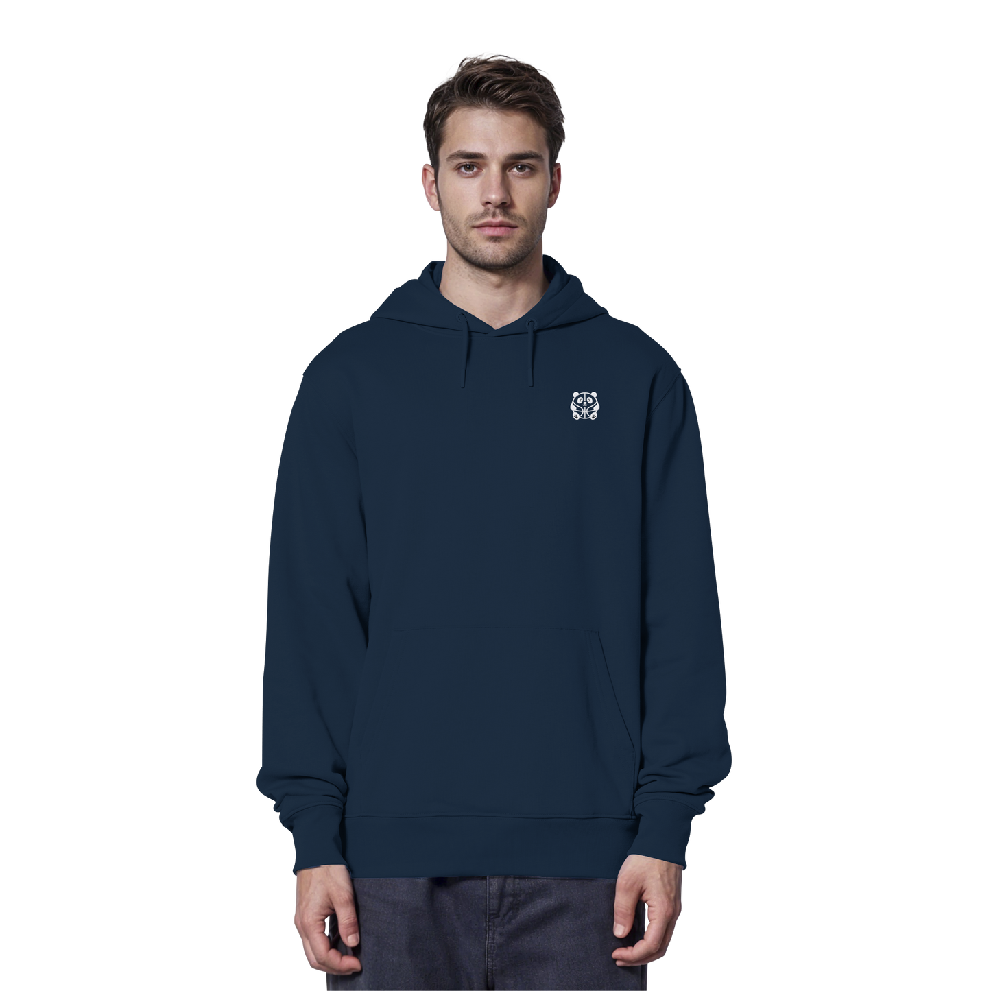 Basketball Panda Backprint - Organic Hoodie