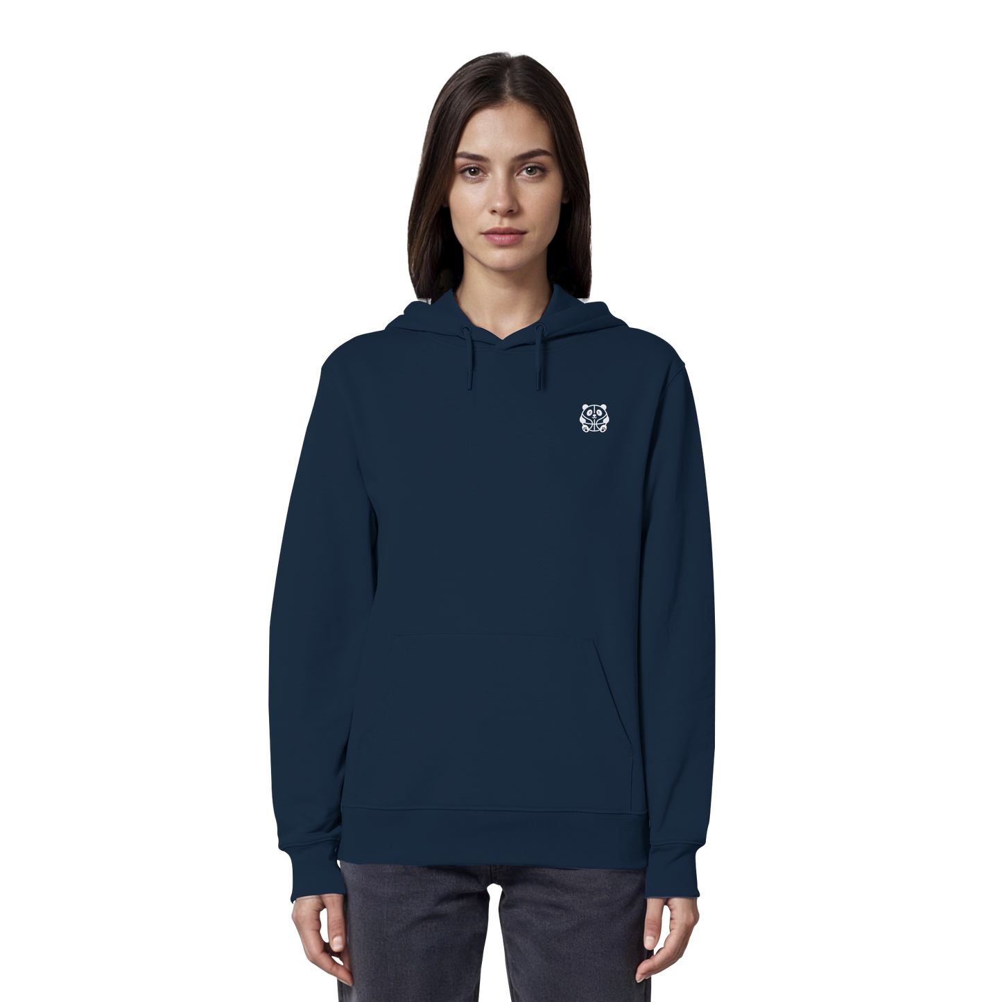 Basketball Panda Backprint - Organic Hoodie