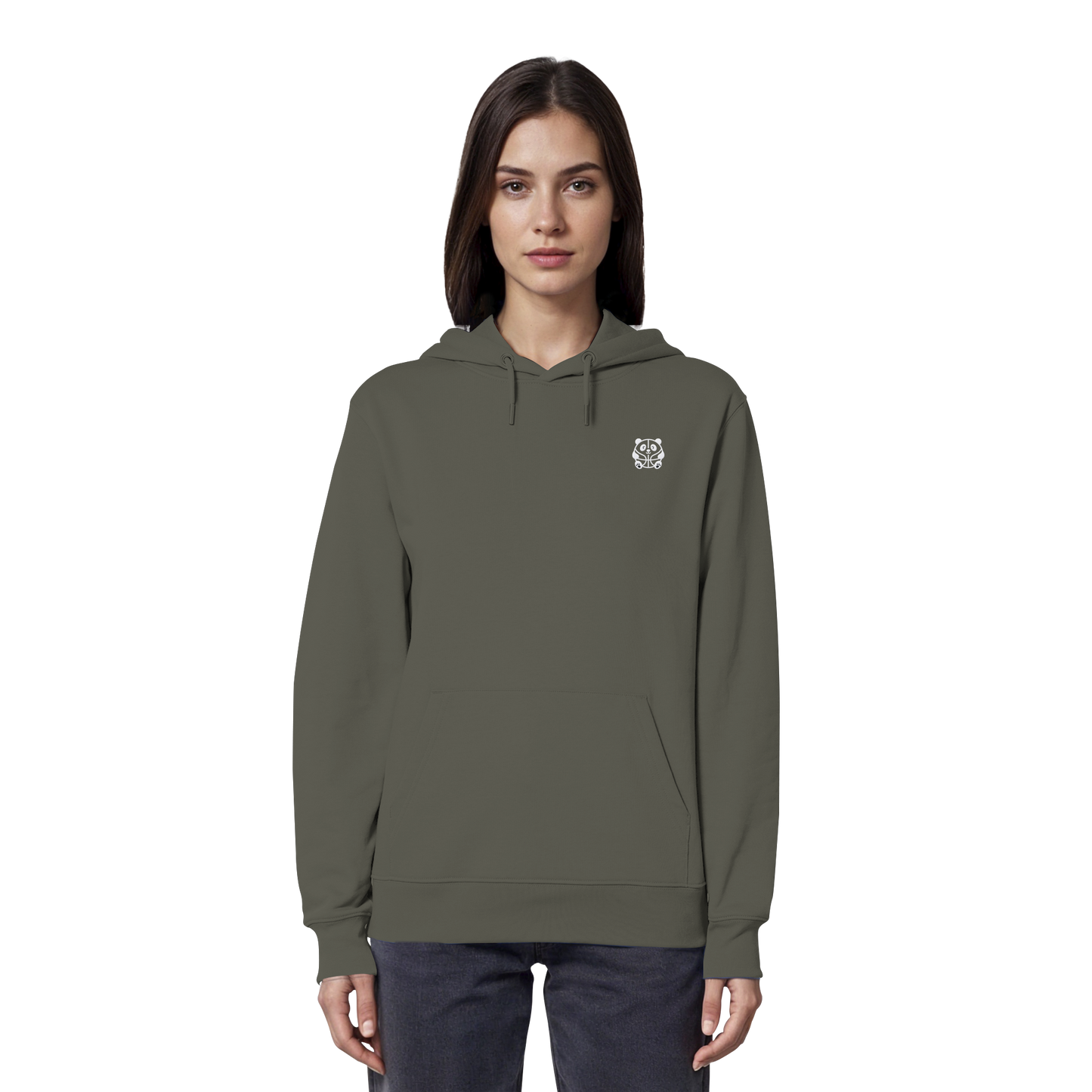 Basketball Panda Backprint - Organic Hoodie
