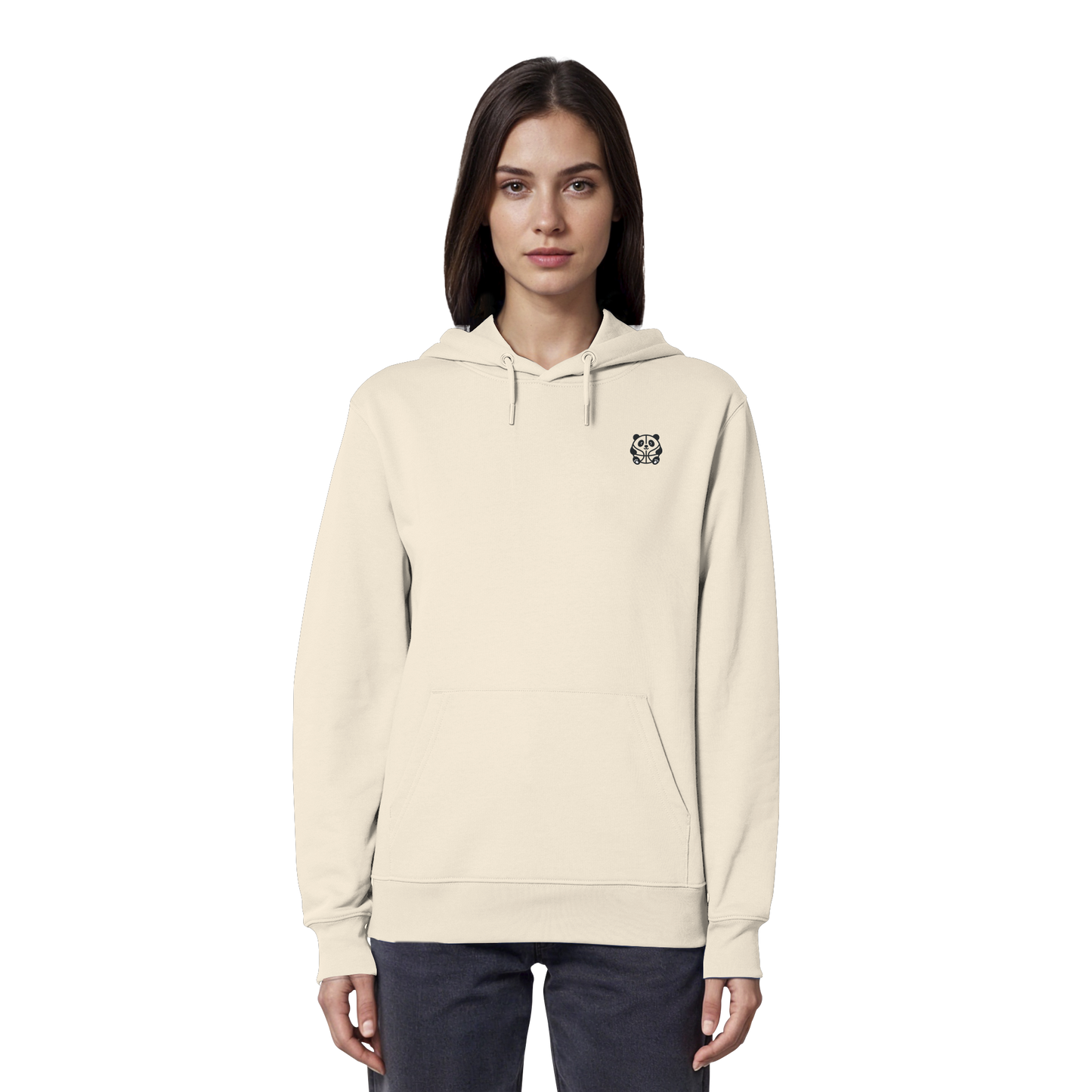 Basketball Panda Backprint - Organic Hoodie