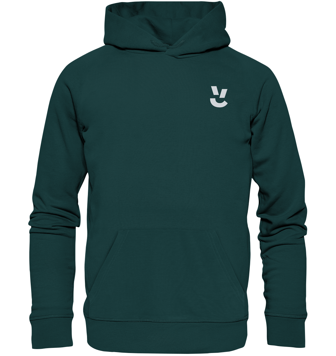 Codistry Logo Weiß - Organic Hoodie