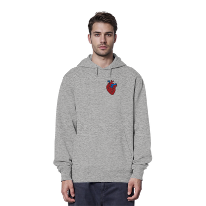Anatomisch korrektes Herz - Organic Hoodie