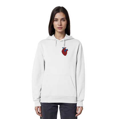 Anatomisch korrektes Herz - Organic Hoodie