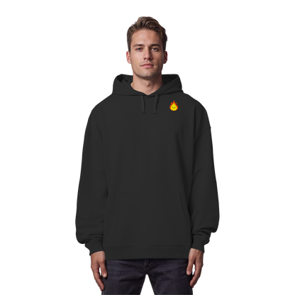 Happy Flame - Organic Oversize Hoodie