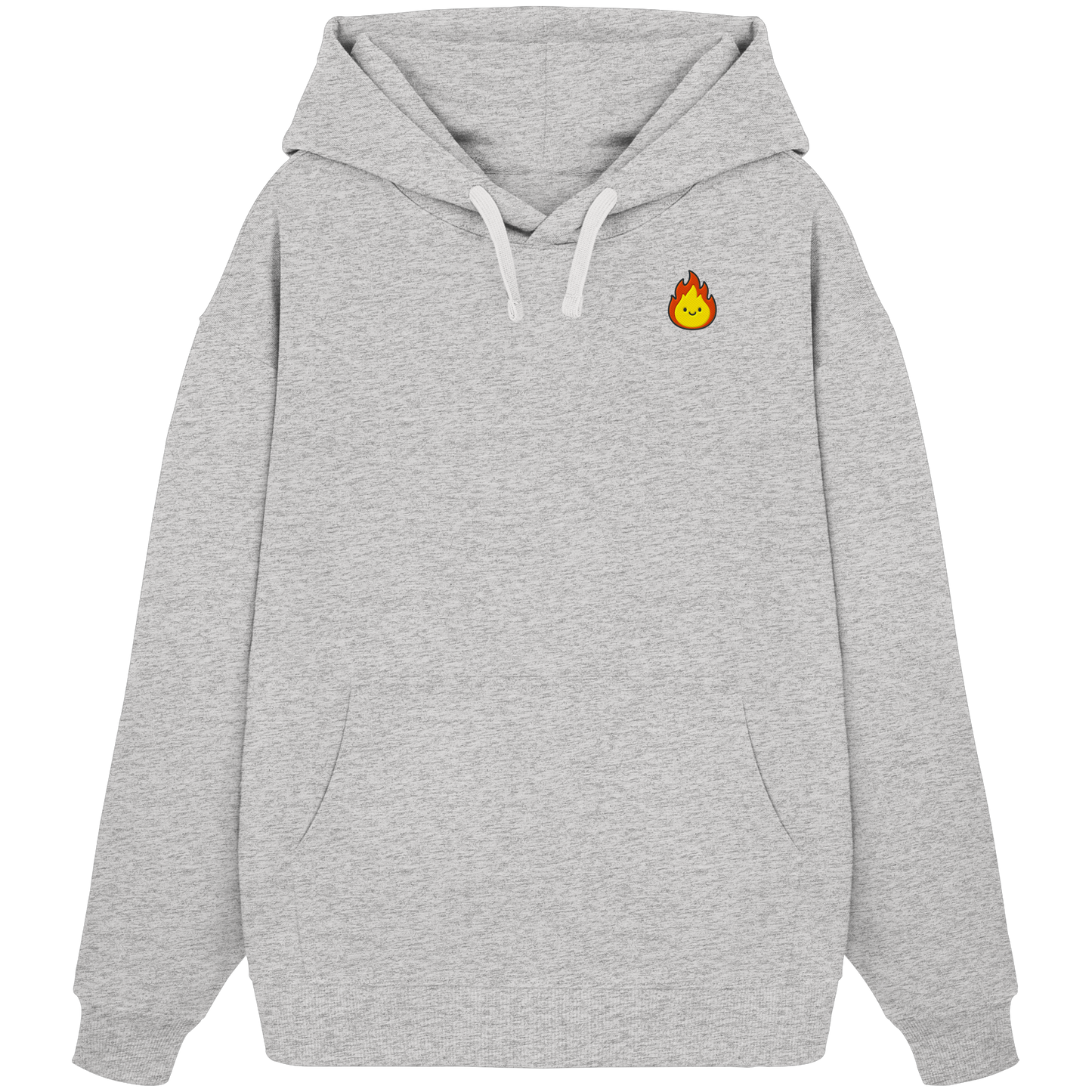 Happy Flame - Organic Oversize Hoodie
