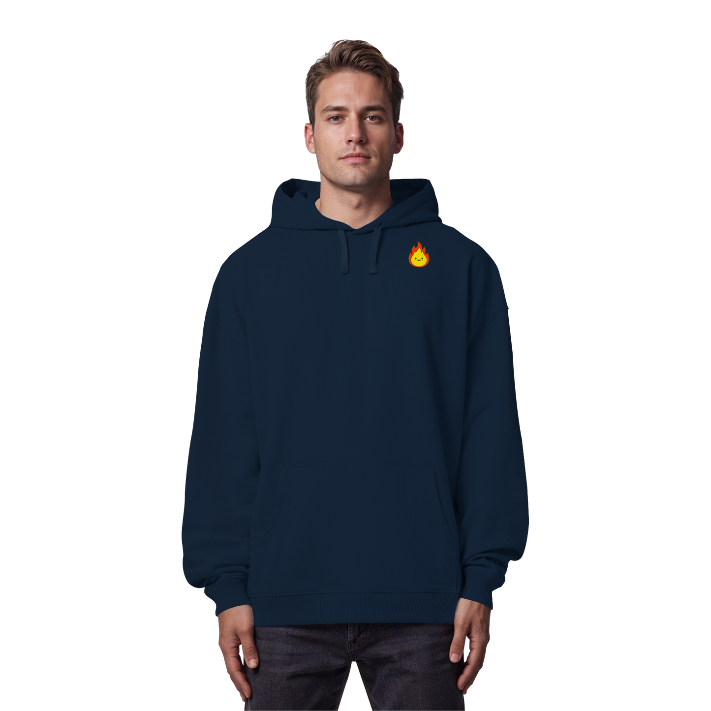 Happy Flame - Organic Oversize Hoodie