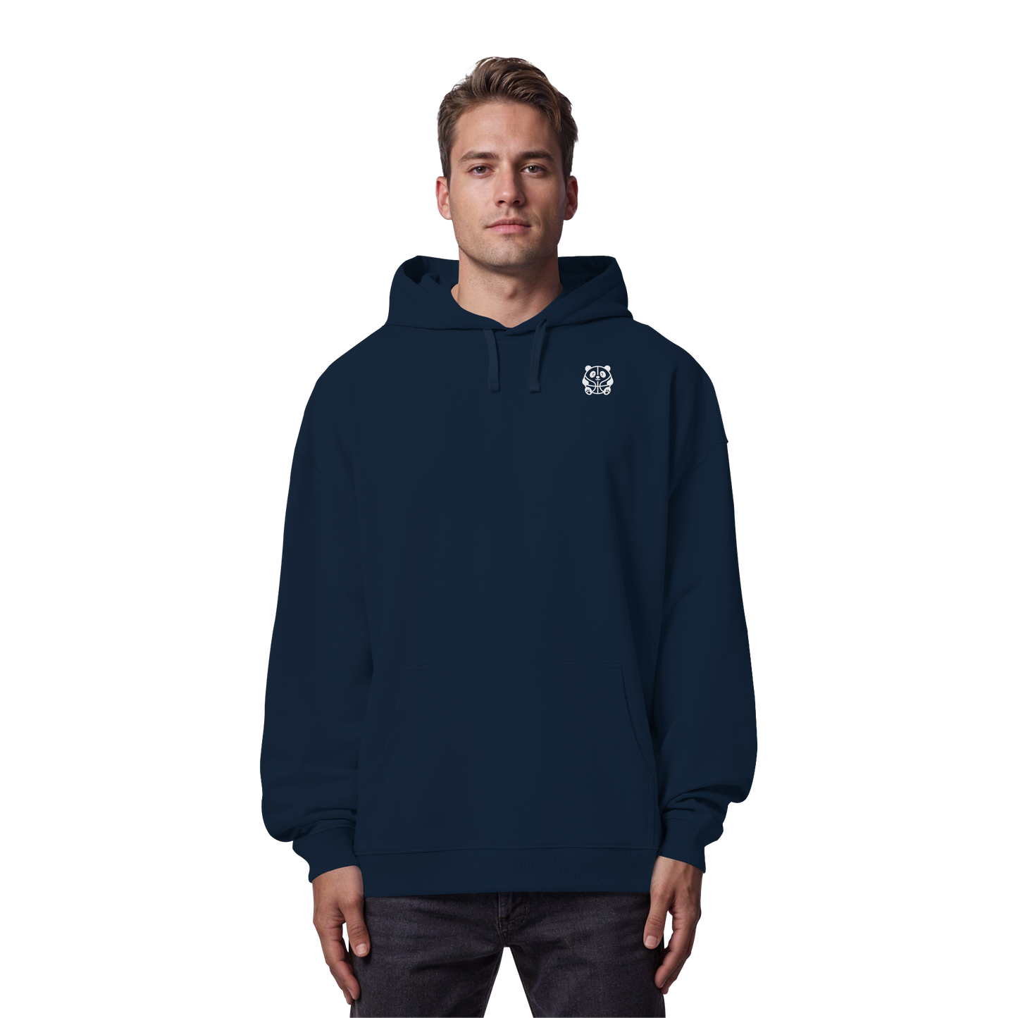 Basketball Panda Backprint - Organic Oversize Hoodie
