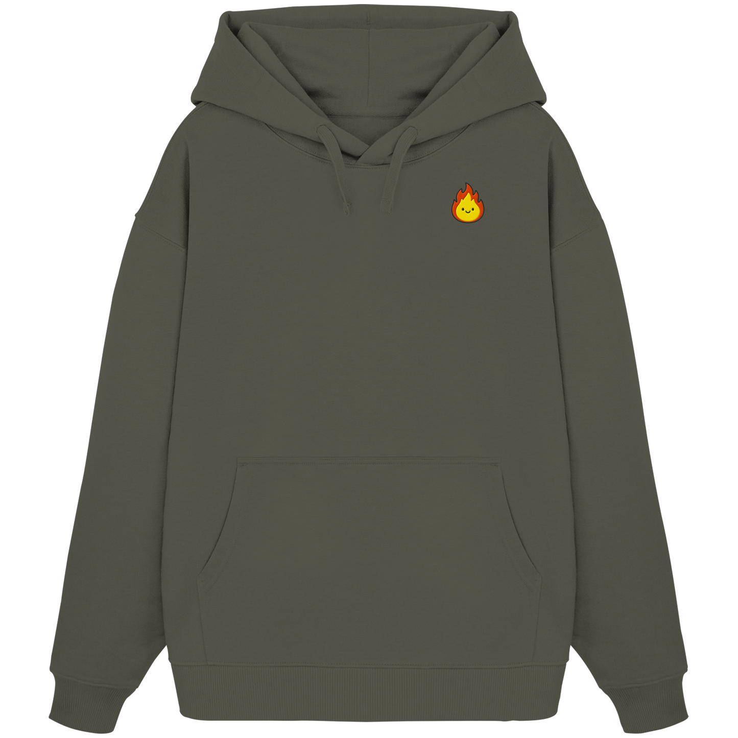 Happy Flame - Organic Oversize Hoodie