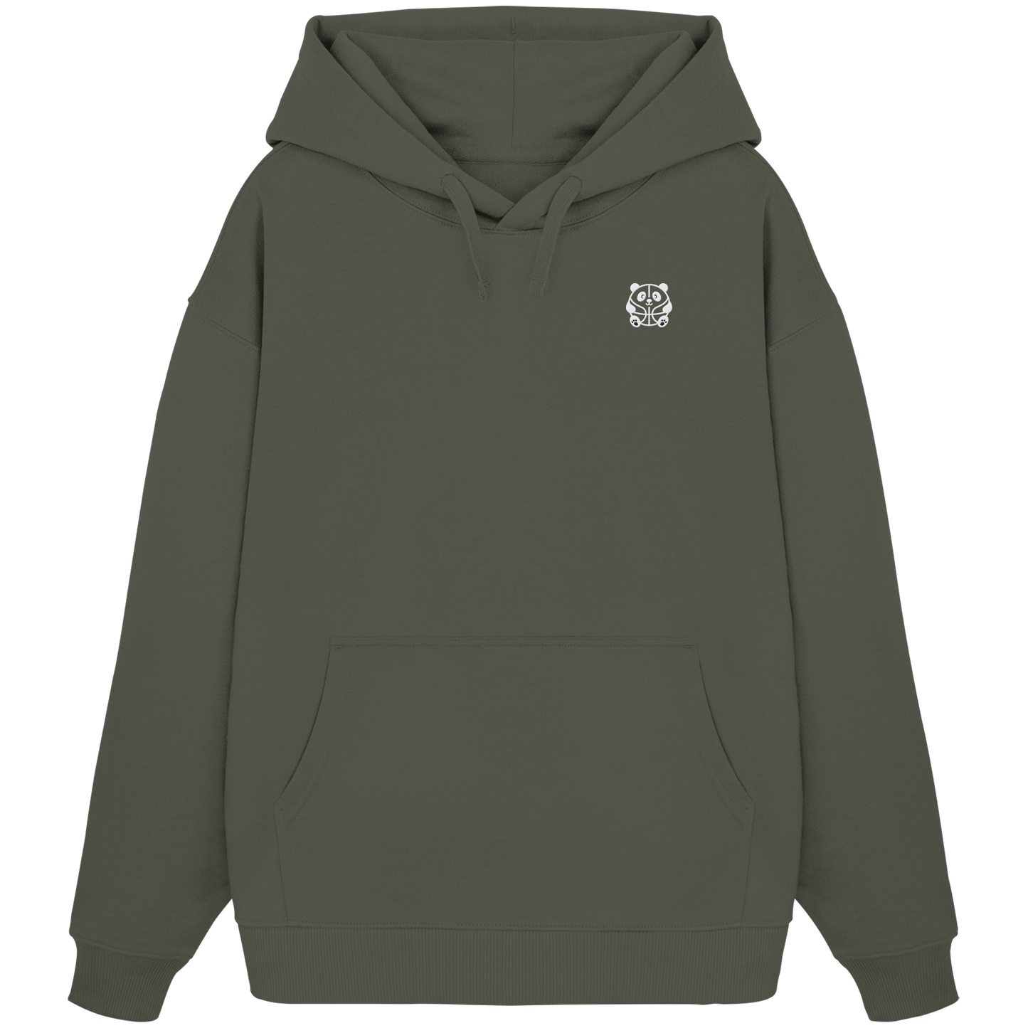 Basketball Panda Backprint - Organic Oversize Hoodie