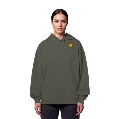 Happy Flame - Organic Oversize Hoodie