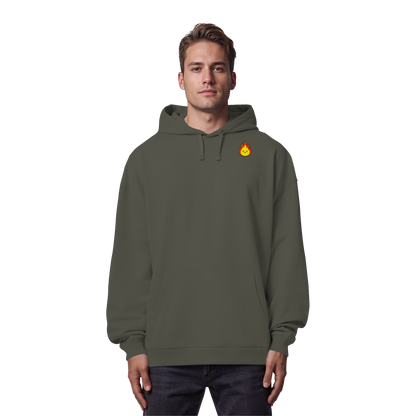 Happy Flame - Organic Oversize Hoodie