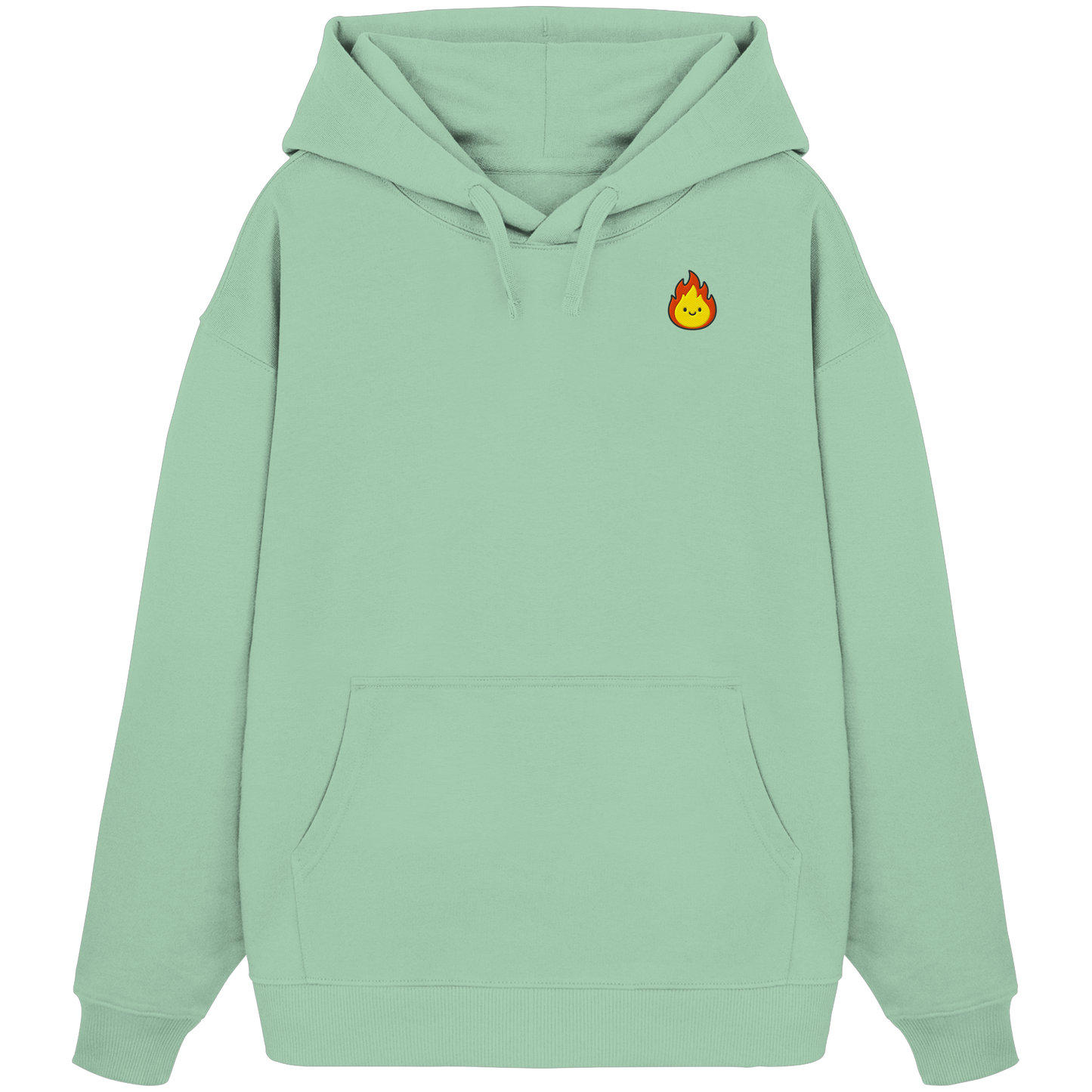 Happy Flame - Organic Oversize Hoodie