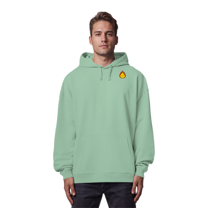 Happy Flame - Organic Oversize Hoodie