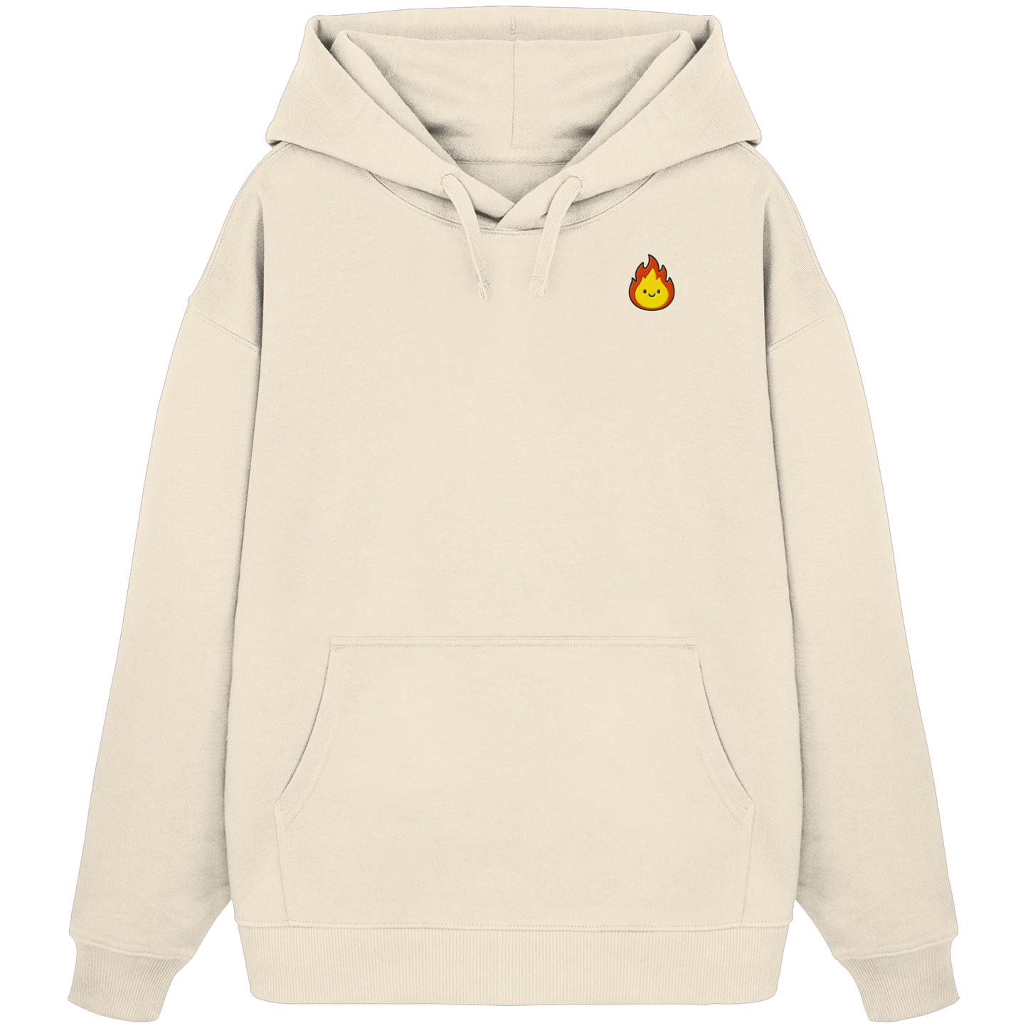 Happy Flame - Organic Oversize Hoodie