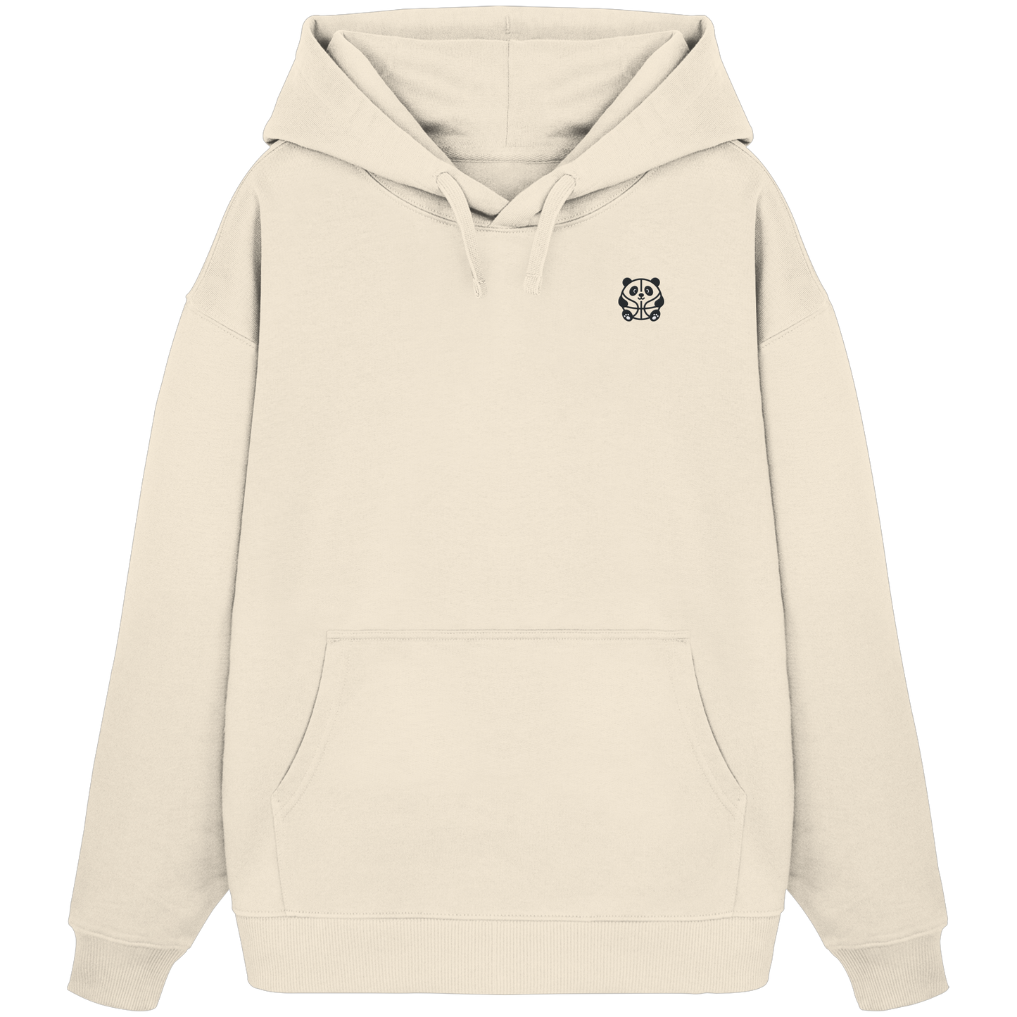 Basketball Panda Backprint - Organic Oversize Hoodie