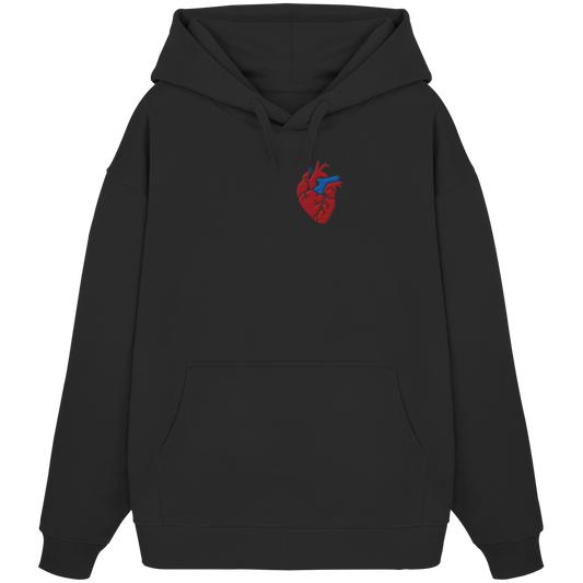Anatomisch korrektes Herz - Organic Oversize Hoodie