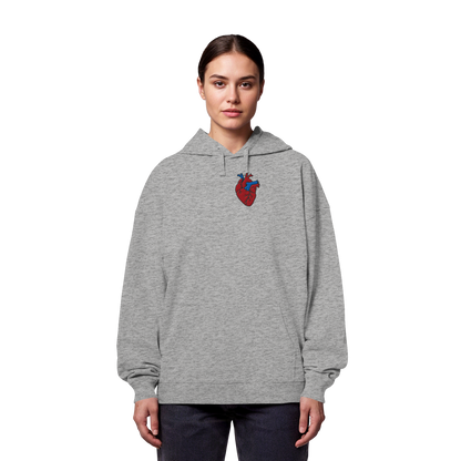 Anatomisch korrektes Herz - Organic Oversize Hoodie