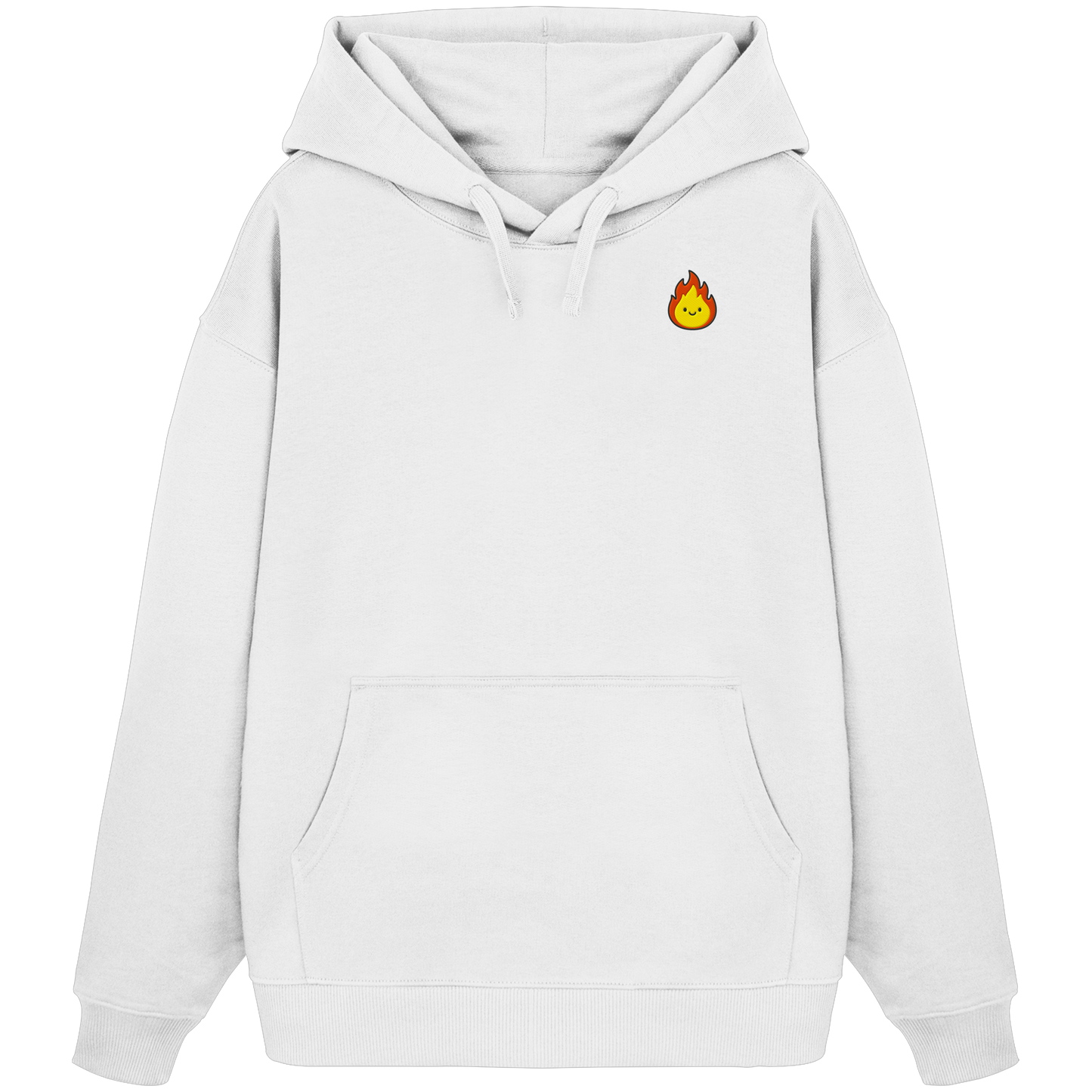 Happy Flame - Organic Oversize Hoodie