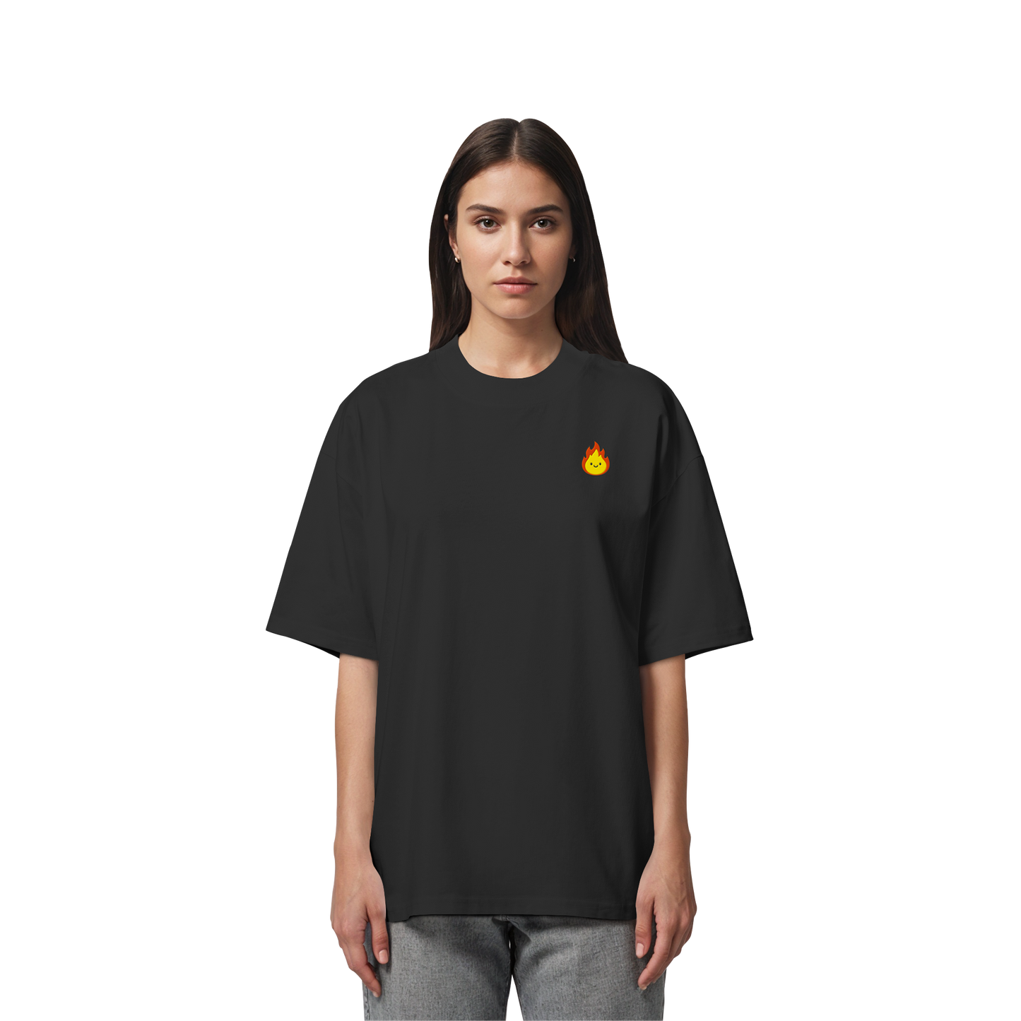 Happy Flame - Organic Oversize Shirt