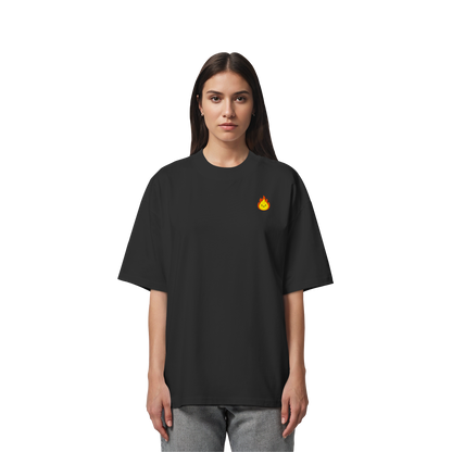 Happy Flame - Organic Oversize Shirt