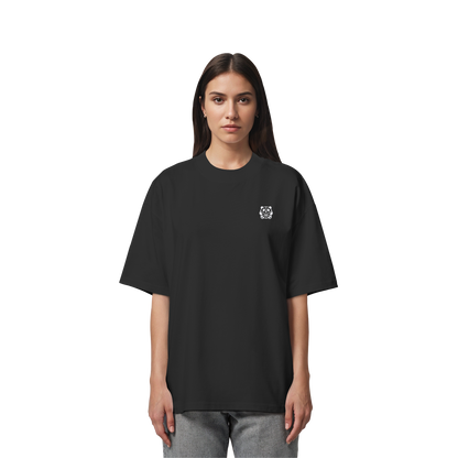 Basketball Panda Backprint - Organic Oversize Shirt