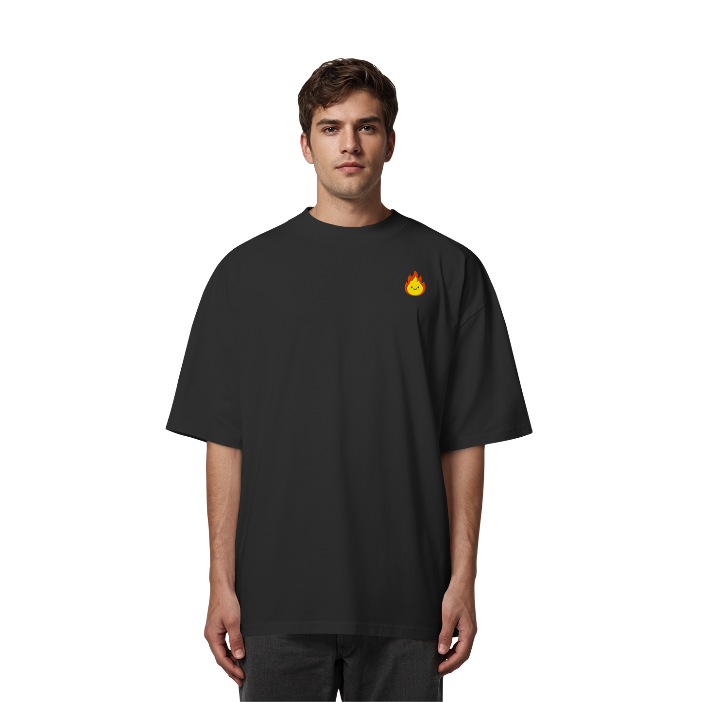 Happy Flame - Organic Oversize Shirt