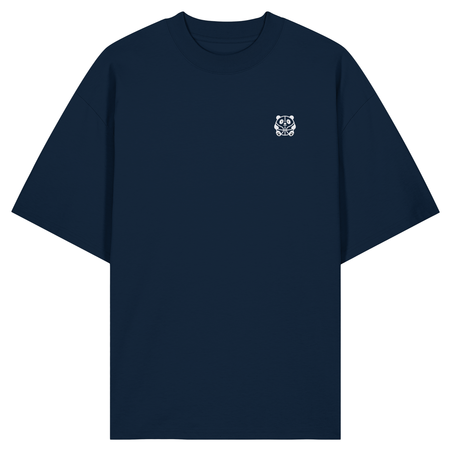 Basketball Panda Backprint - Organic Oversize Shirt