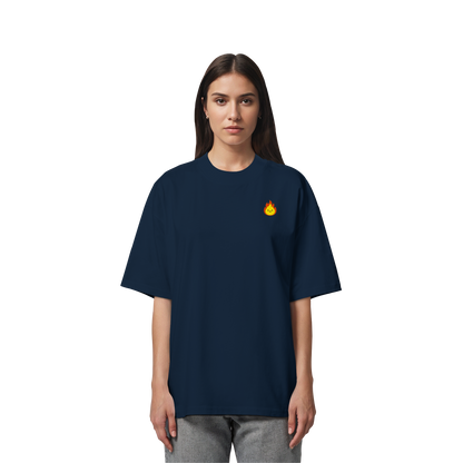 Happy Flame - Organic Oversize Shirt
