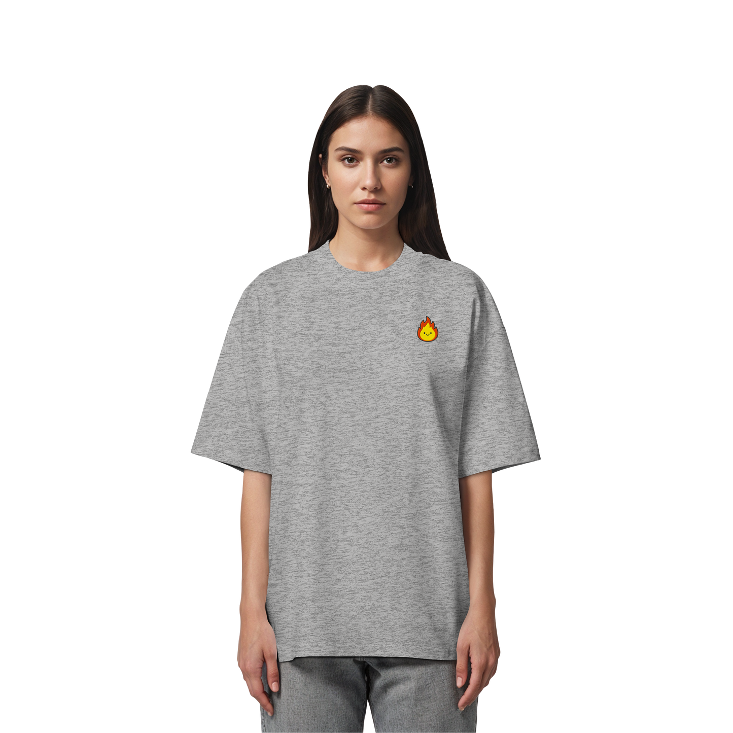 Happy Flame - Organic Oversize Shirt