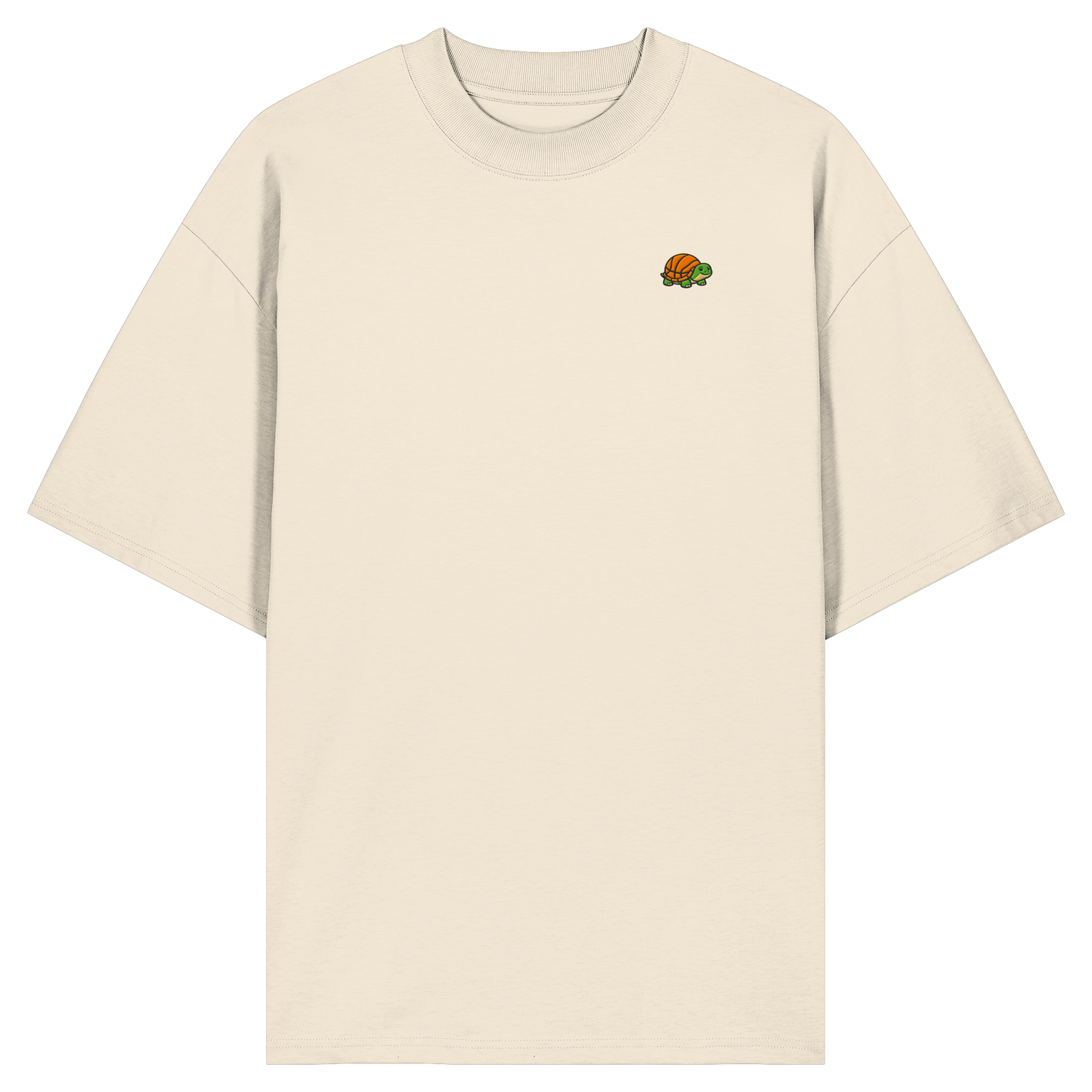 Mr. Turtle Backprint - Organic Oversize Shirt