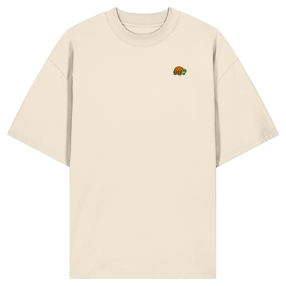 Mr. Turtle Backprint - Organic Oversize Shirt