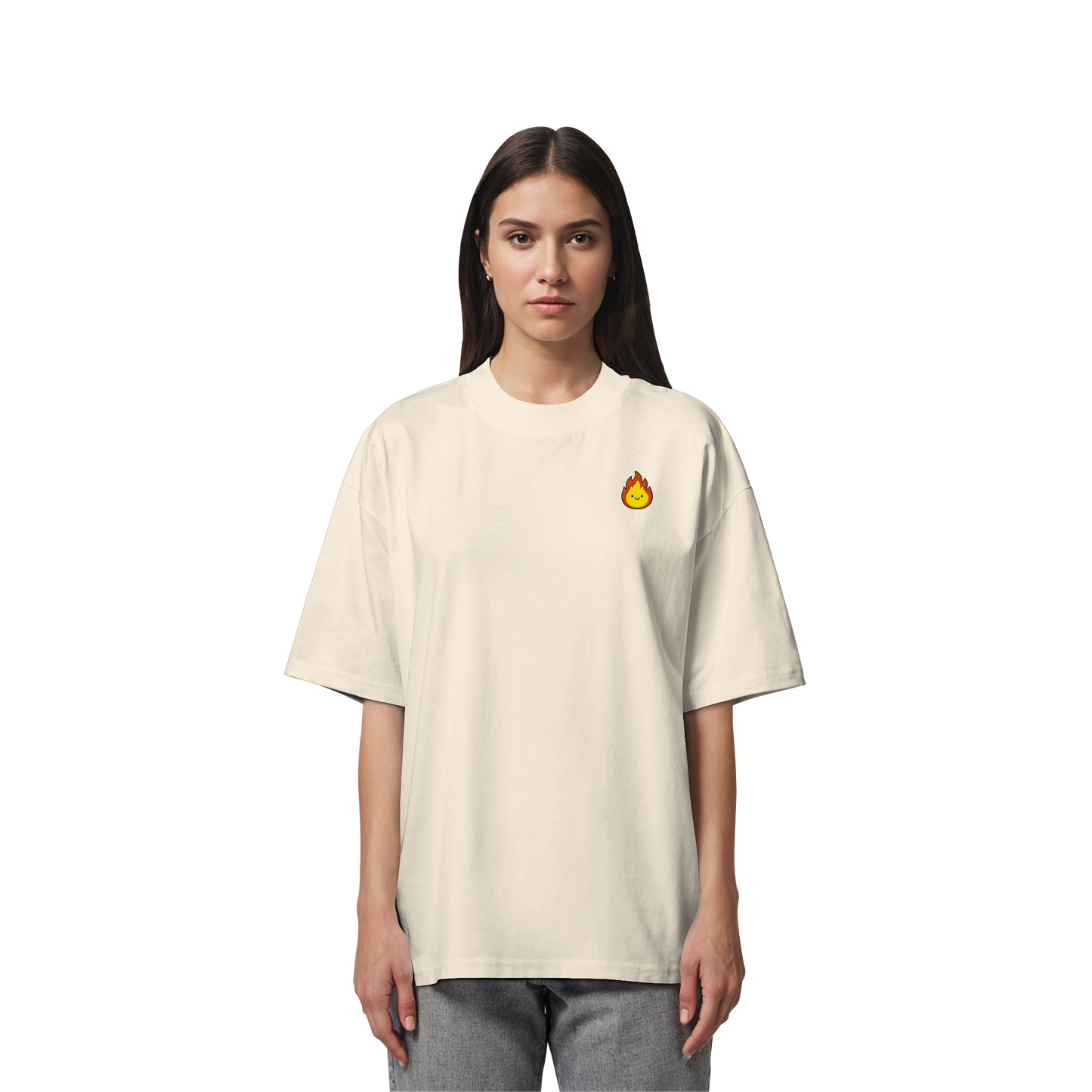 Happy Flame - Organic Oversize Shirt
