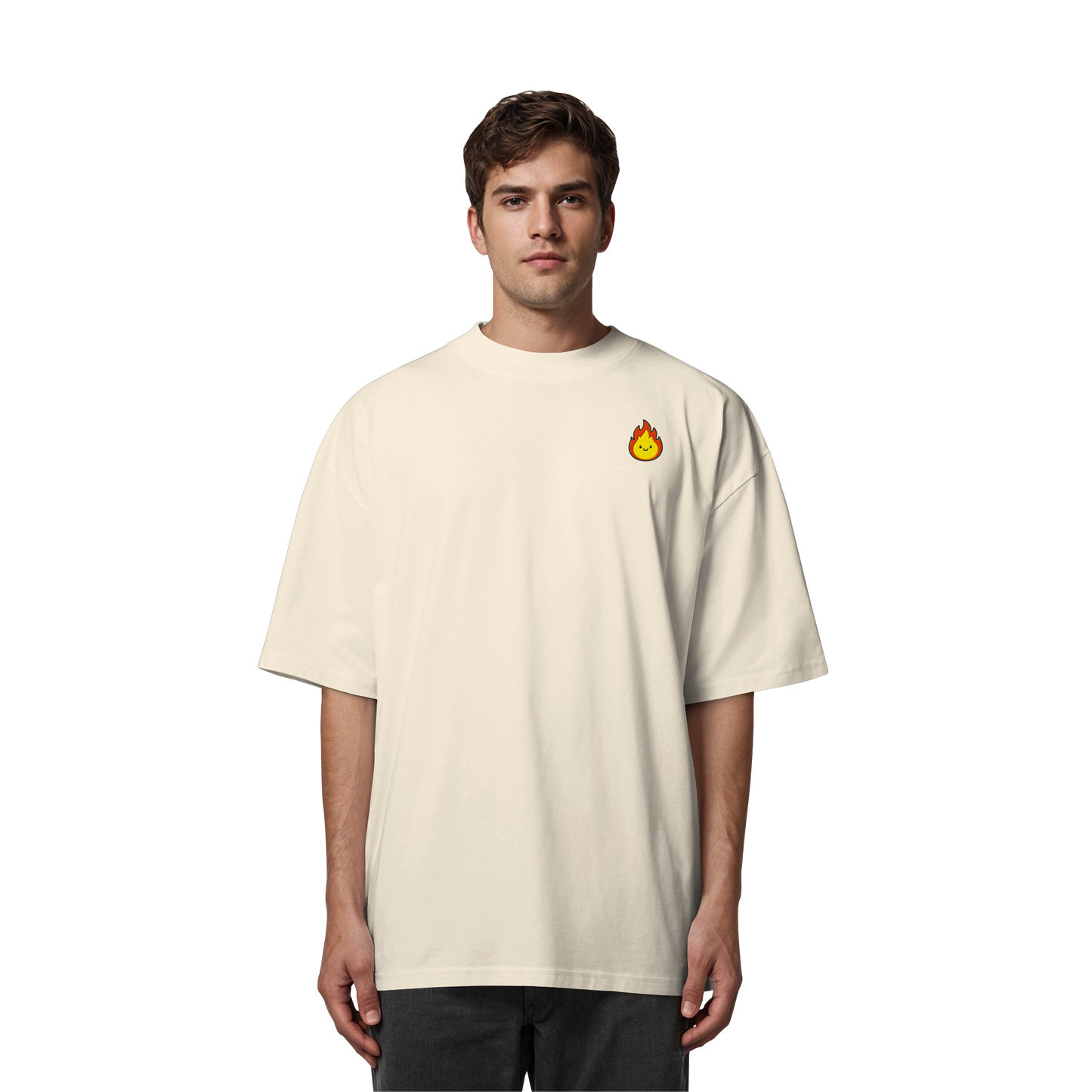Happy Flame - Organic Oversize Shirt
