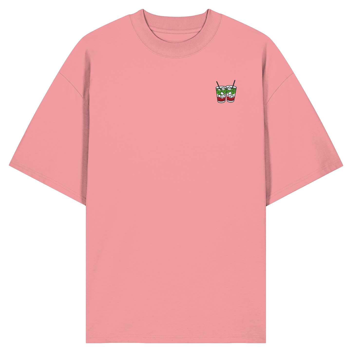 Strawberry Matcha Latte - Organic Oversize Shirt