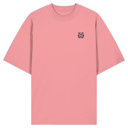 Basketball Panda Backprint - Organic Oversize Shirt