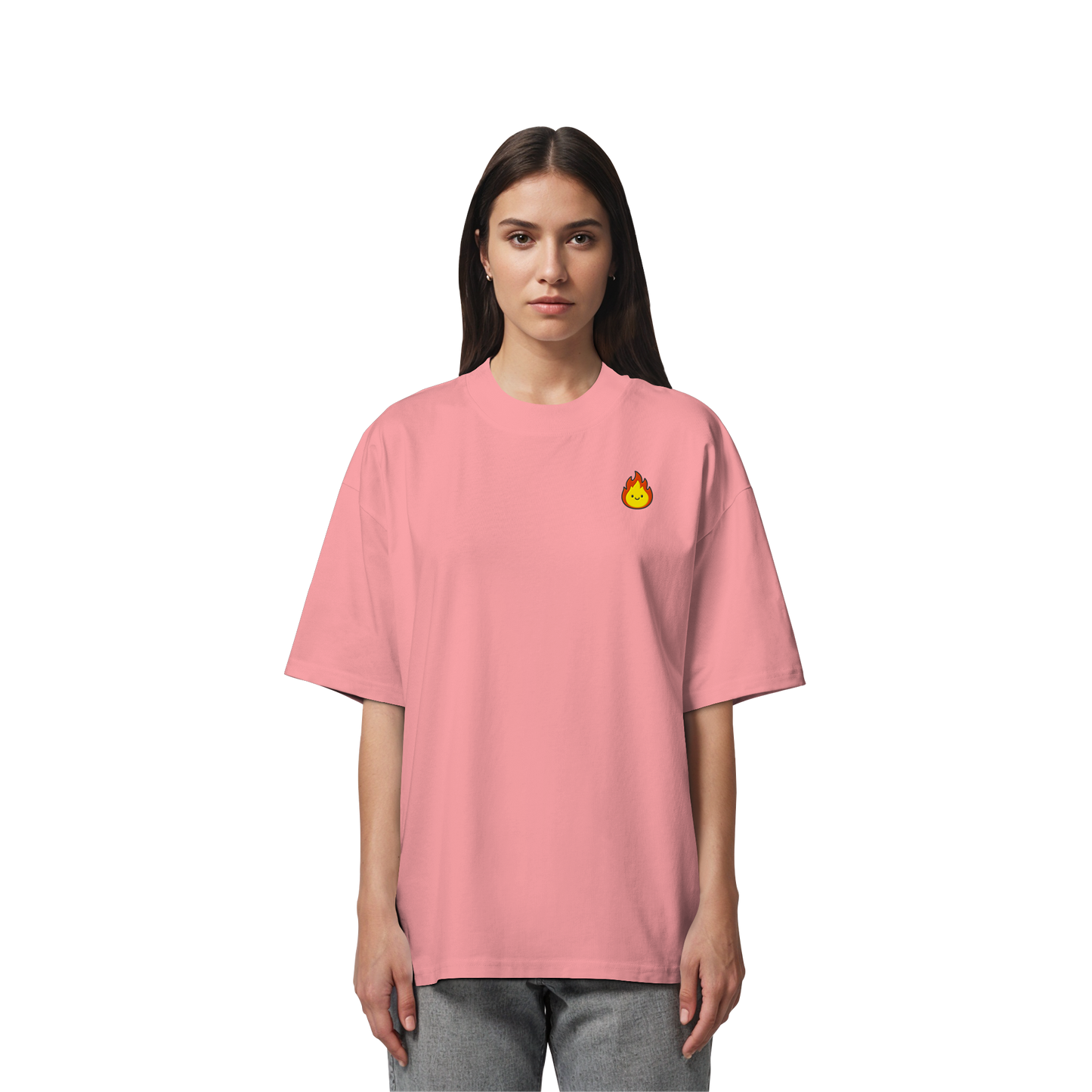 Happy Flame - Organic Oversize Shirt