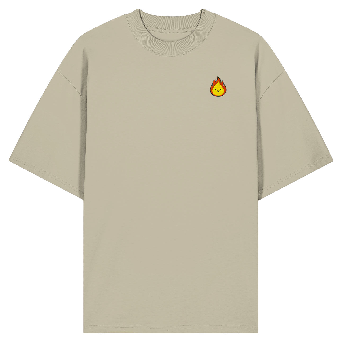 Happy Flame - Organic Oversize Shirt