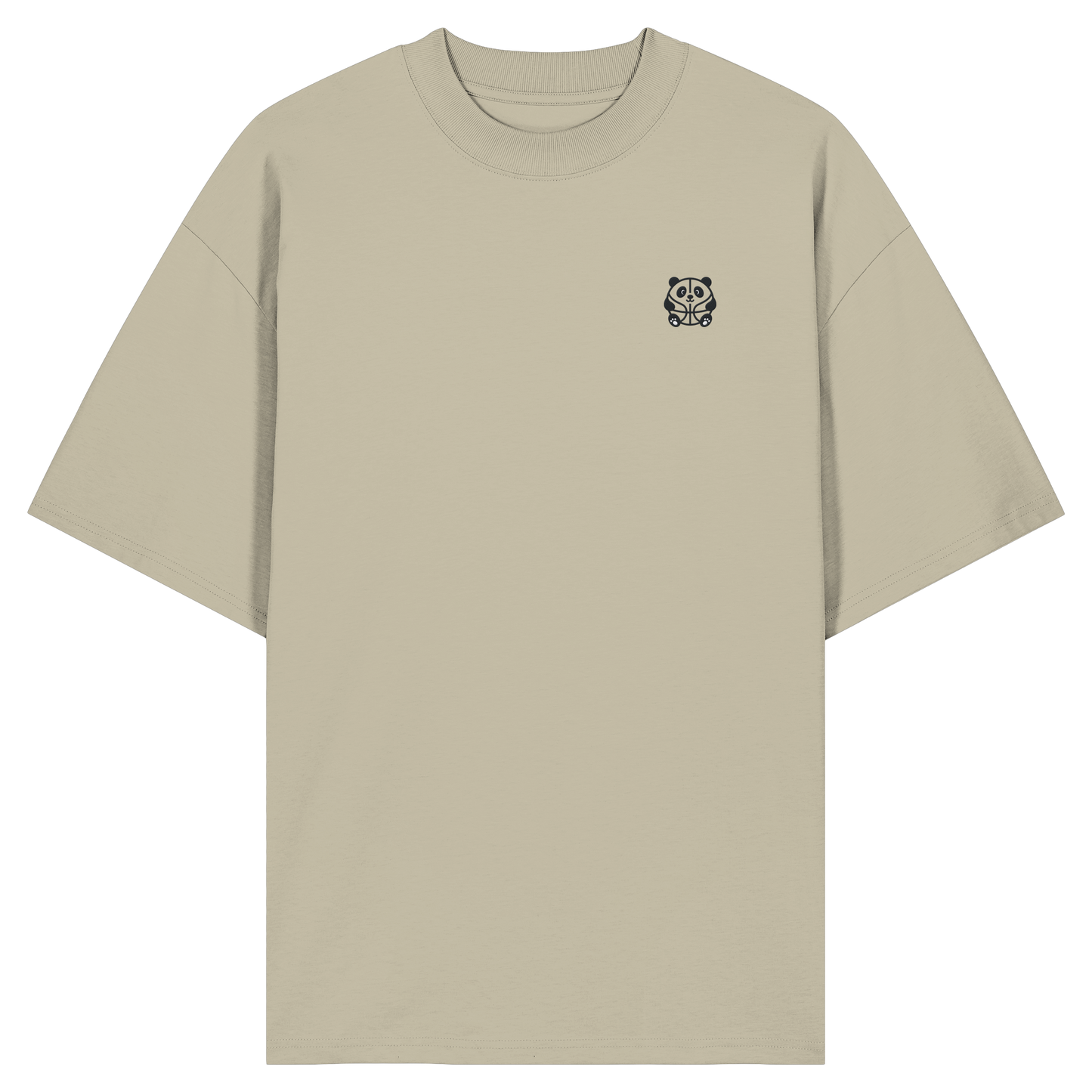 Basketball Panda Backprint - Organic Oversize Shirt