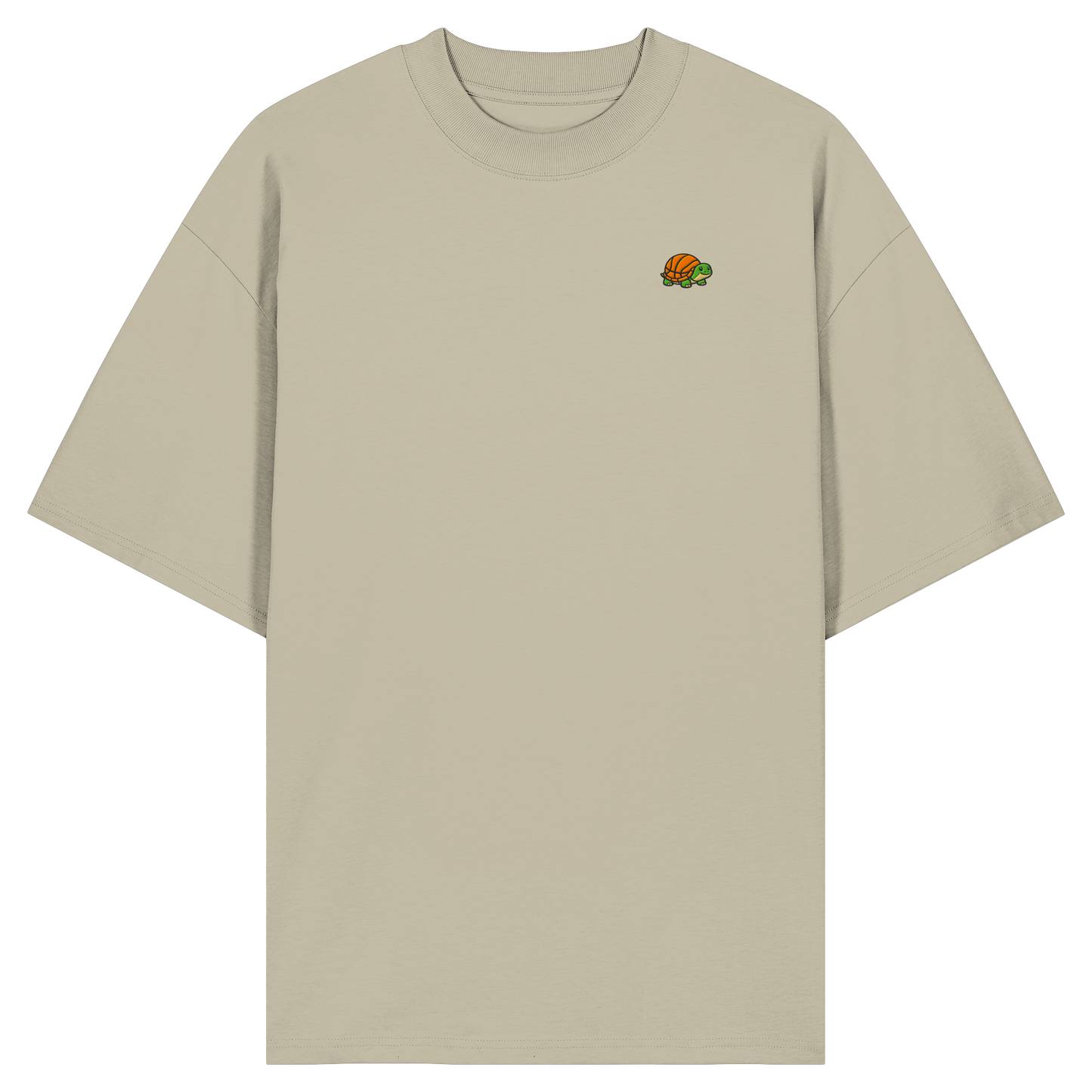 Mr. Turtle Backprint - Organic Oversize Shirt