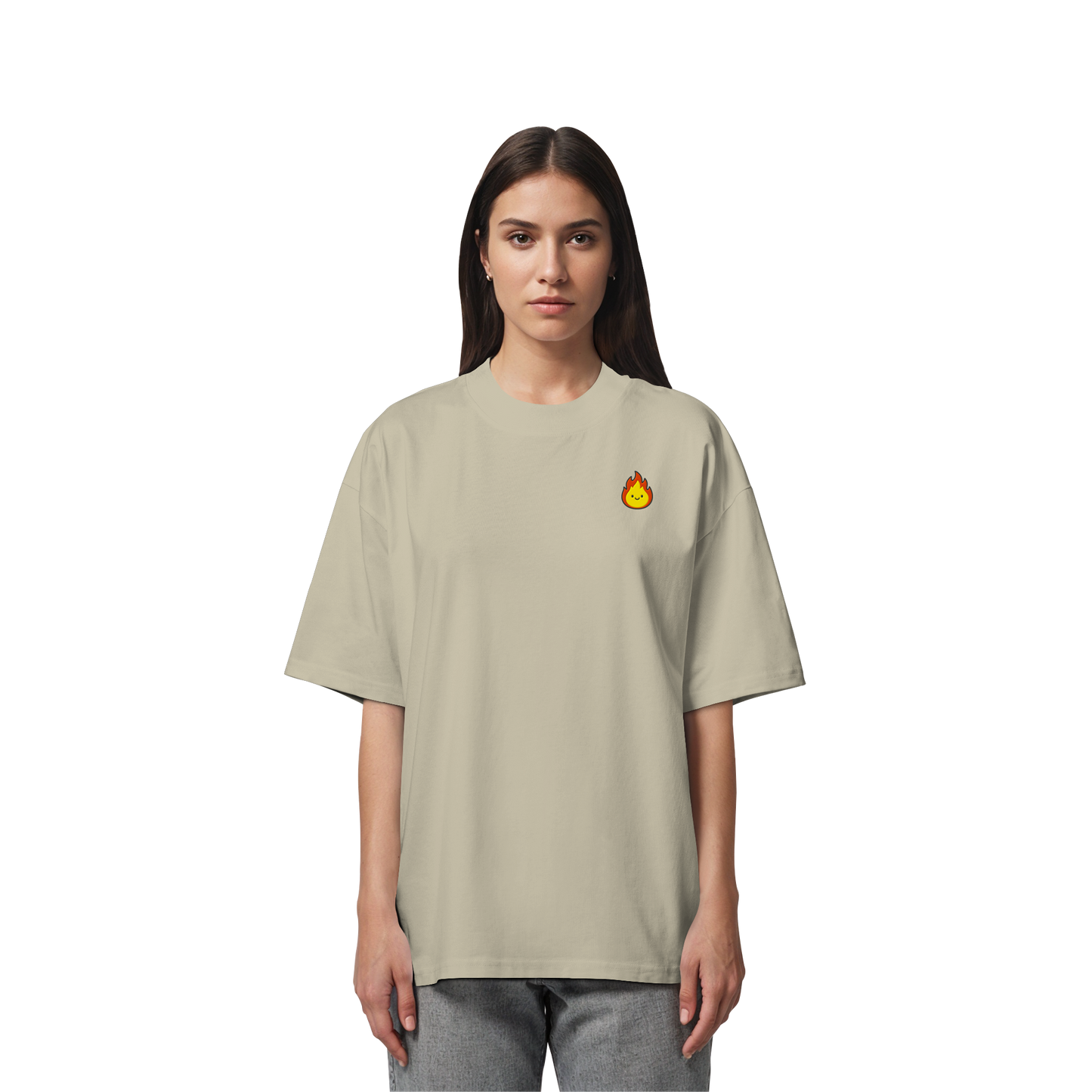 Happy Flame - Organic Oversize Shirt
