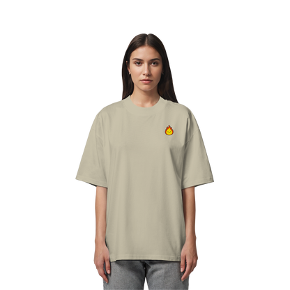 Happy Flame - Organic Oversize Shirt
